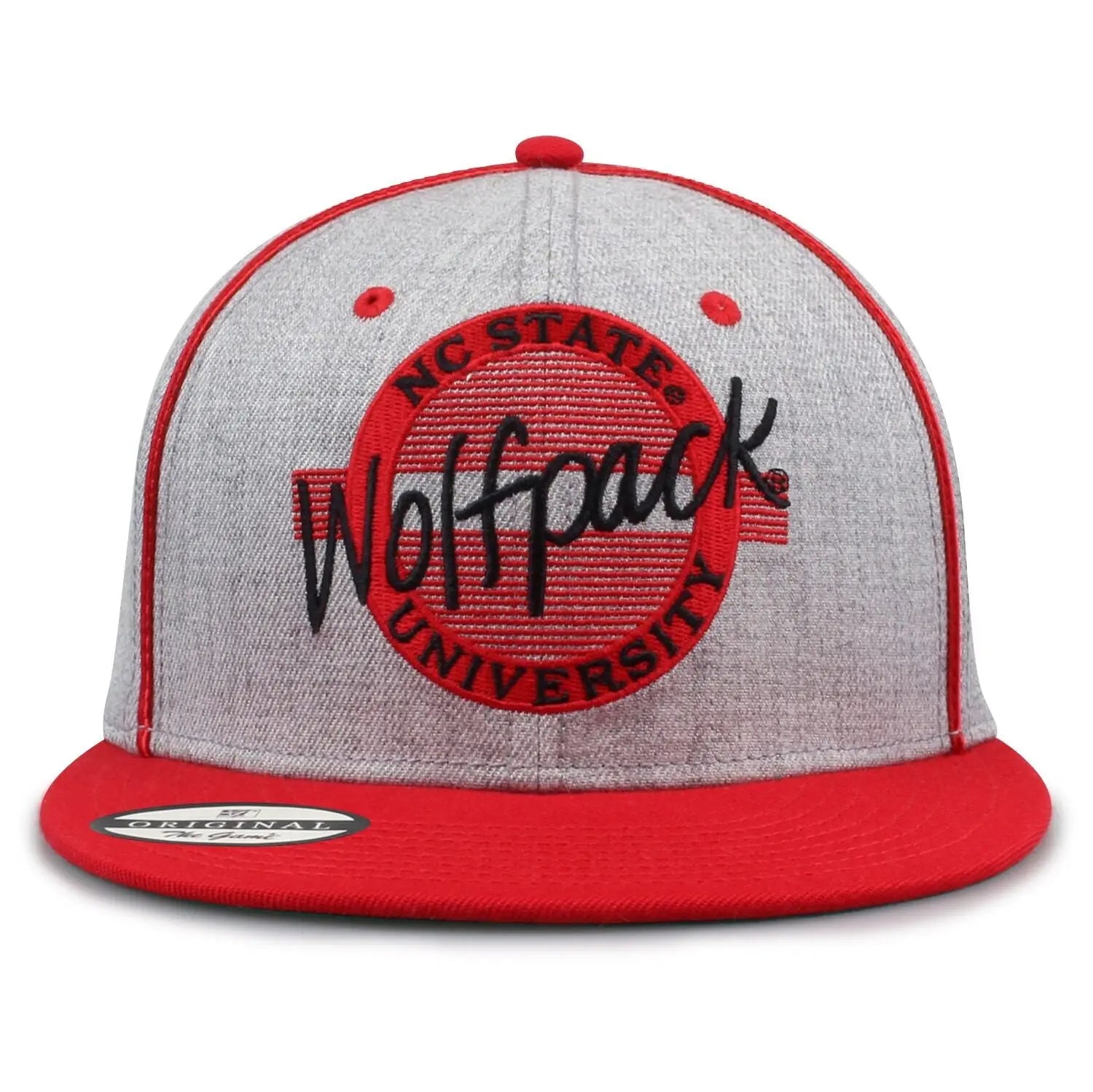 Vintage Wool NCAA Snapback Hat Collection Retro Circle Design College Hats Classic Collegiate Caps 90S Throwback Adjustable Flat Bill Wool Blend Snapbacks Embroidered University Hats the Game Retro Collection