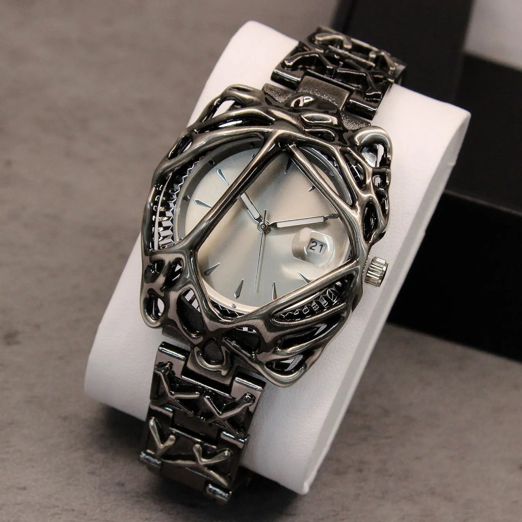 2025 Hot Sell Original Alabaster Style Quartz Watch Men Unisex Hot Medieval Old Unique Creative Shape High Quality AAA Clock