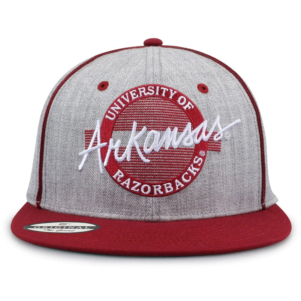 Vintage Wool NCAA Snapback Hat Collection Retro Circle Design College Hats Classic Collegiate Caps 90S Throwback Adjustable Flat Bill Wool Blend Snapbacks Embroidered University Hats the Game Retro Collection