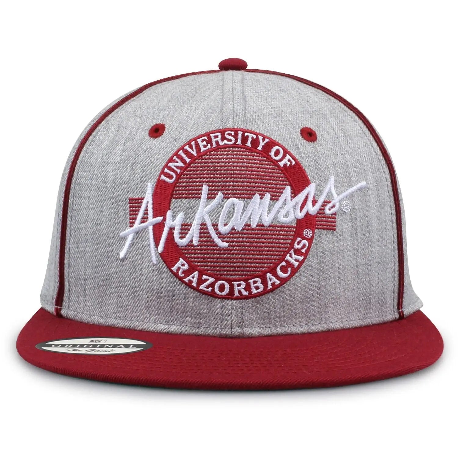 Vintage Wool NCAA Snapback Hat Collection Retro Circle Design College Hats Classic Collegiate Caps 90S Throwback Adjustable Flat Bill Wool Blend Snapbacks Embroidered University Hats the Game Retro Collection