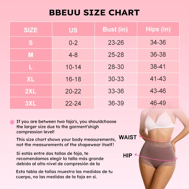 BBEUU Women'S High Waist Shapewear Panty (3Pcs) - Anti-Slip Silicone Band, Stretchy Breathable Seamless, Tummy Control Butt Lifting, Minimalist Basic Womenswear with Multi Colors for Everyday Confidence