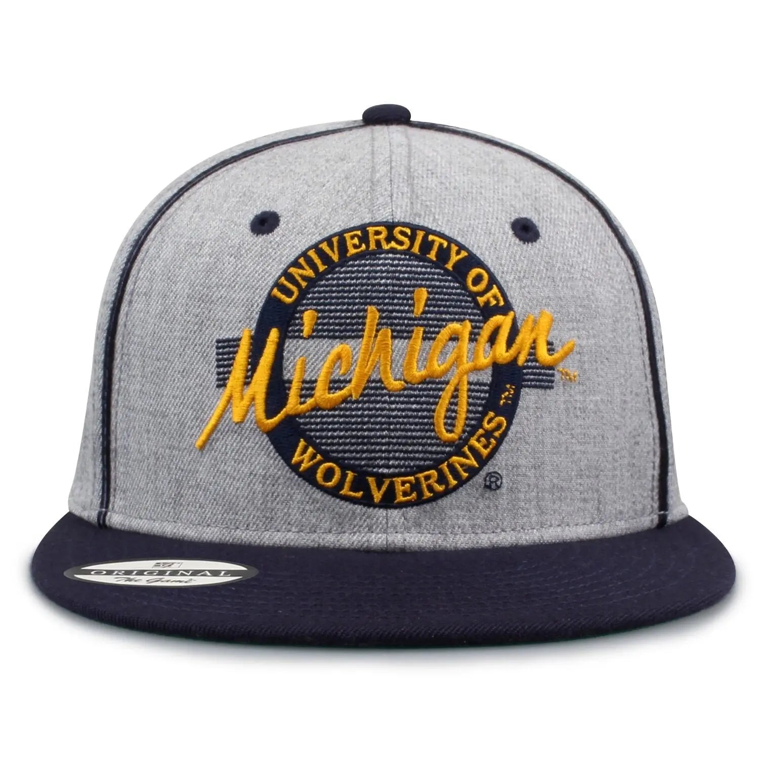 Vintage Wool NCAA Snapback Hat Collection Retro Circle Design College Hats Classic Collegiate Caps 90S Throwback Adjustable Flat Bill Wool Blend Snapbacks Embroidered University Hats the Game Retro Collection