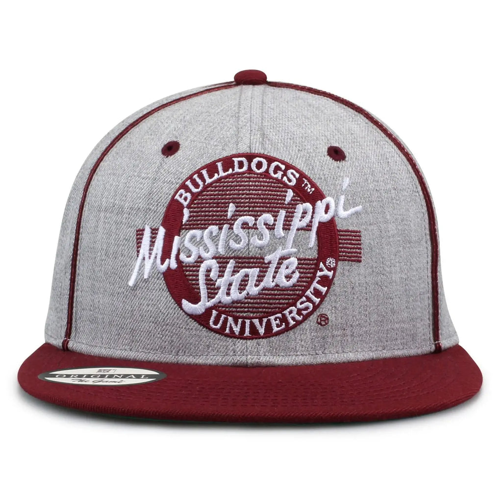 Vintage Wool NCAA Snapback Hat Collection Retro Circle Design College Hats Classic Collegiate Caps 90S Throwback Adjustable Flat Bill Wool Blend Snapbacks Embroidered University Hats the Game Retro Collection