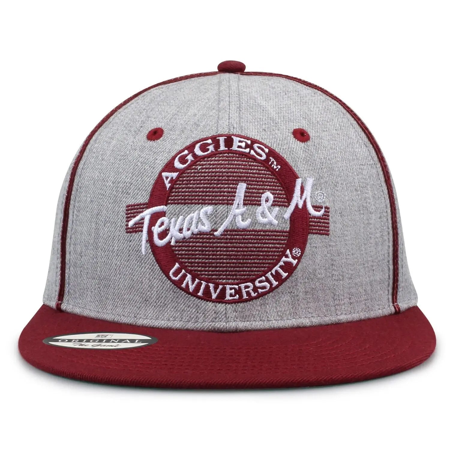 Vintage Wool NCAA Snapback Hat Collection Retro Circle Design College Hats Classic Collegiate Caps 90S Throwback Adjustable Flat Bill Wool Blend Snapbacks Embroidered University Hats the Game Retro Collection