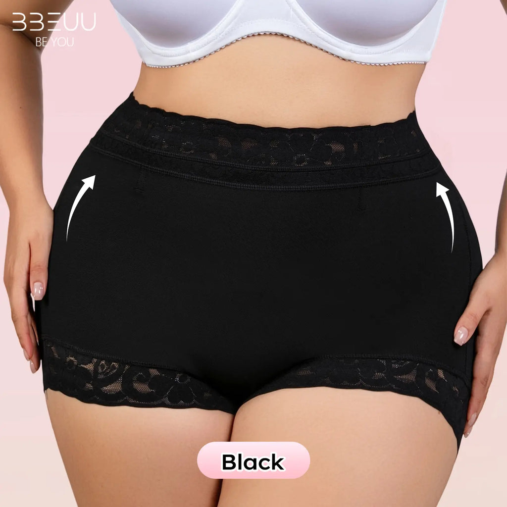 BBEUU Women'S High Waist Shapewear Panty (3Pcs) - Anti-Slip Silicone Band, Stretchy Breathable Seamless, Tummy Control Butt Lifting, Minimalist Basic Womenswear with Multi Colors for Everyday Confidence